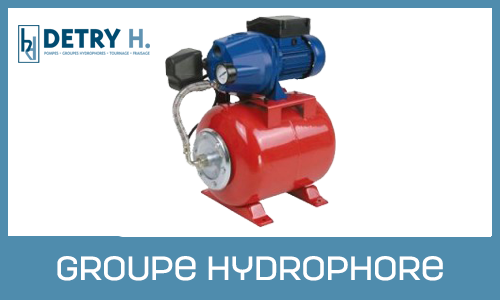 Matériel et équipements pour l'eau  Detry pompes - Groupe hydrophore, pompe  de relevage, filtration eau de pluie, pompe de surface